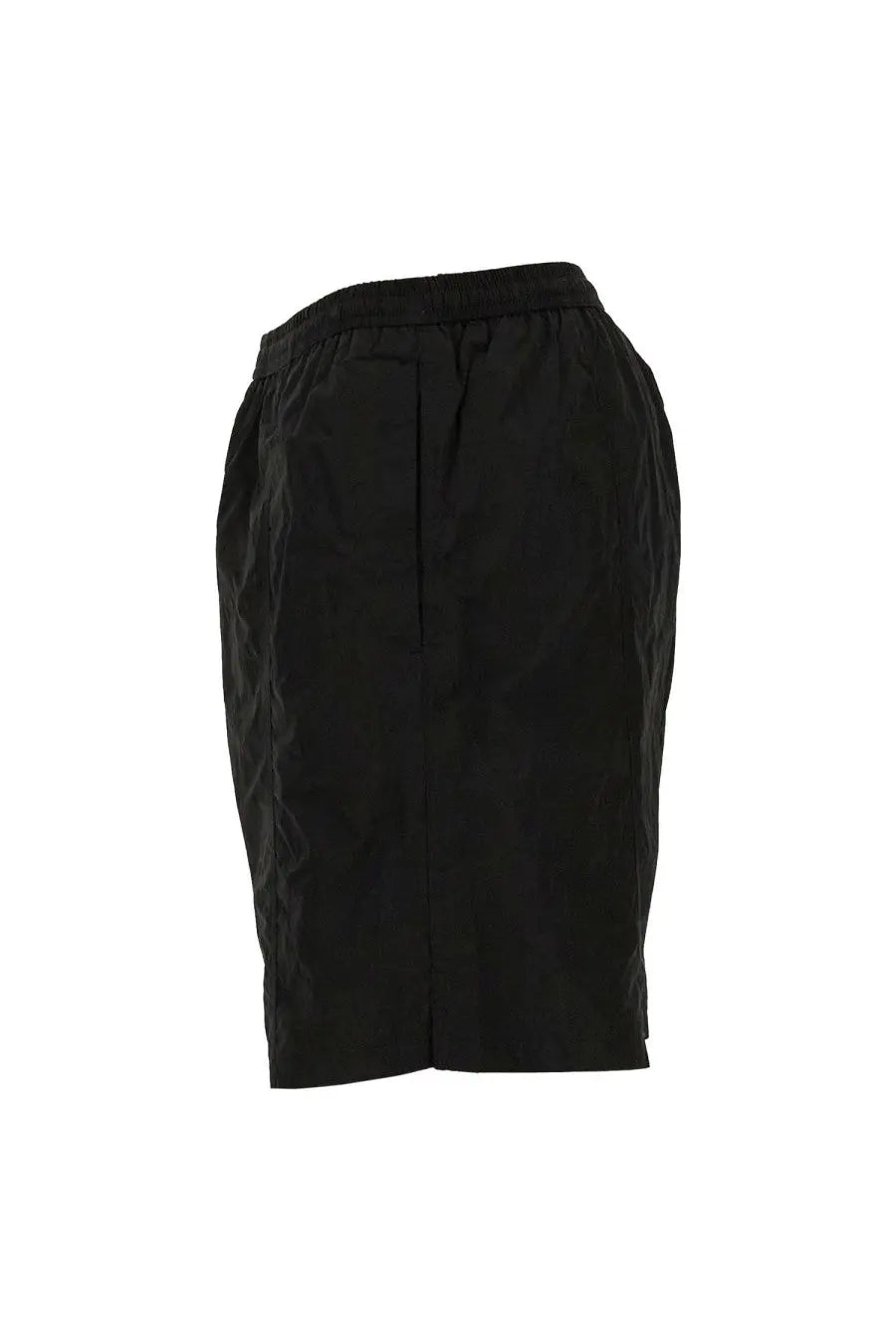 Black pencil skirt with elastic waistband and smooth tailored silhouette for ami paris men’s boxer swimsuit black product