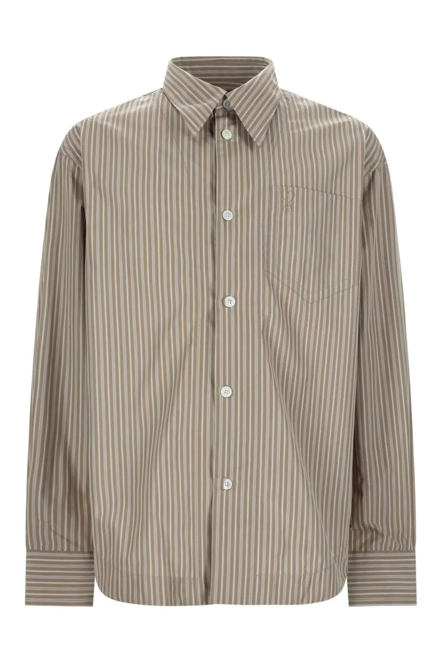 Ami Paris Men's Cotton Shirt Beige