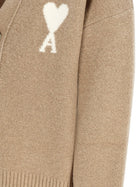 Ami Paris Men's Cardigan Ami De Coeur Beige, view 3