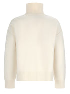 Ami Paris Men's Collar High Ami De Coeur Sweater White, view 2