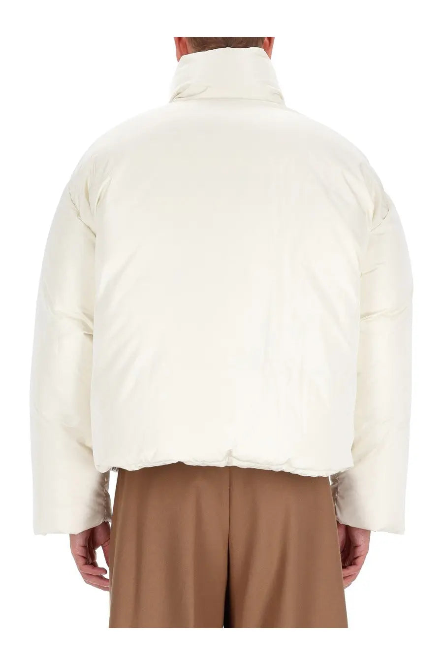 Ami Paris Men's Ami DE Coeur Down Jacket White, view 3