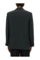 Ami Paris Men's Double Breasted Wool Jacket Grey, view 3