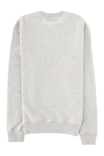 Ami Paris men’s grey heather crewneck sweatshirt with ribbed cuffs and hem made from soft felpa material