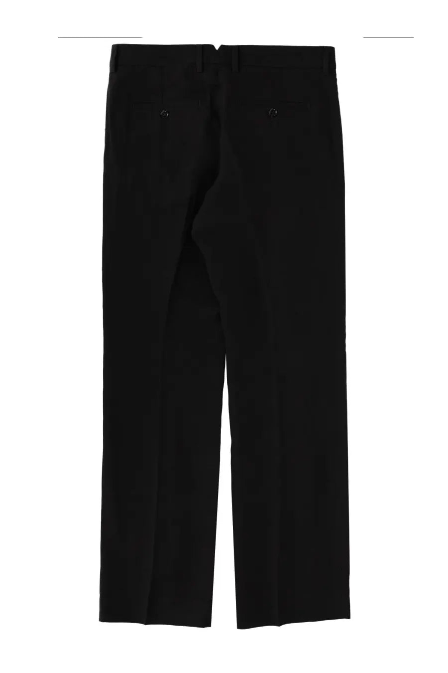 Ami Paris Men's Linen Blend Straight Pants Black, view 3