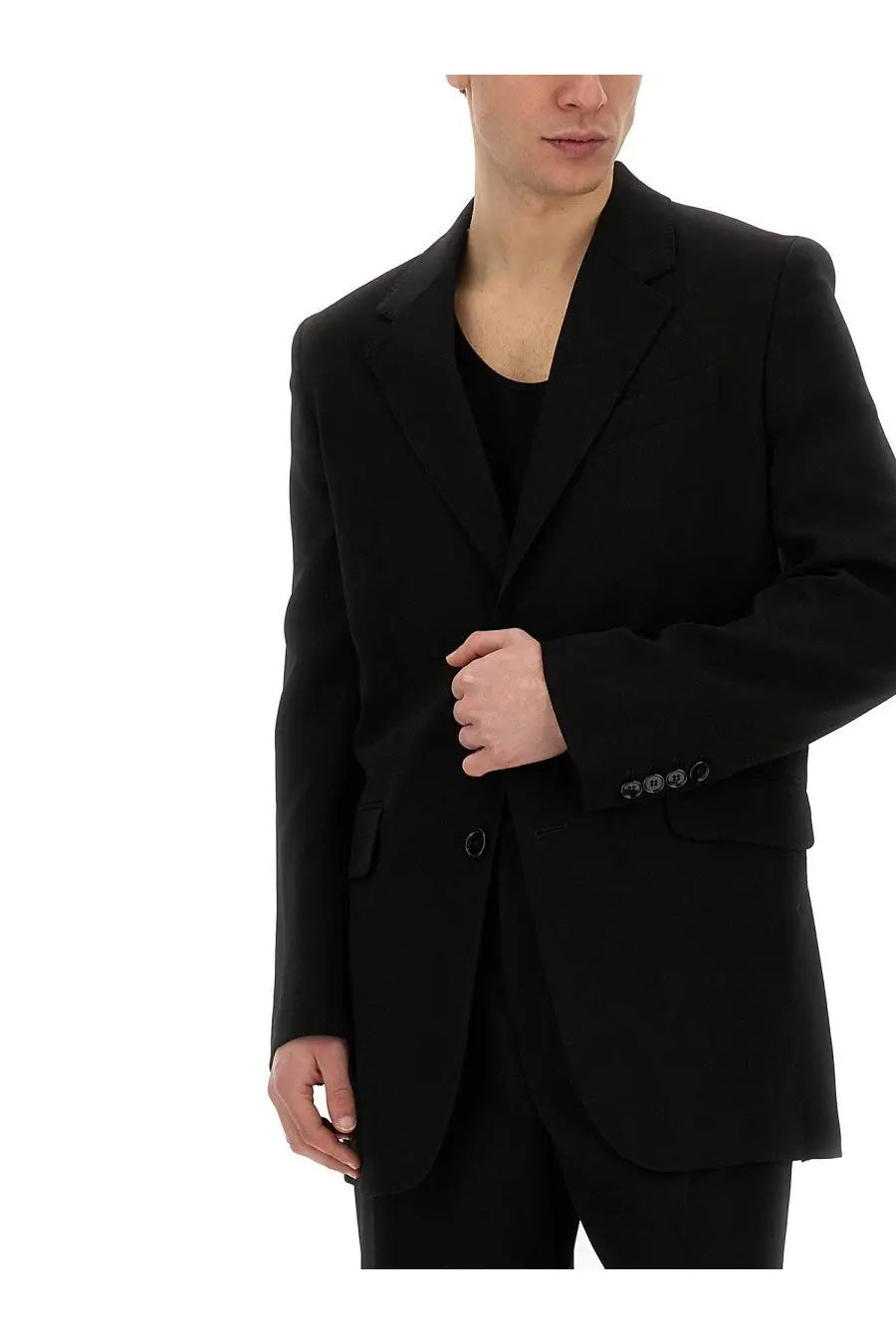 Ami Paris Men's Oversize Jacket Black, view 4