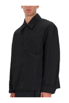 Ami Paris Men's Padded Shirt Jacket Black, view 3