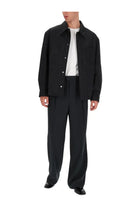 Ami Paris Men's Padded Shirt Jacket Black, view 2