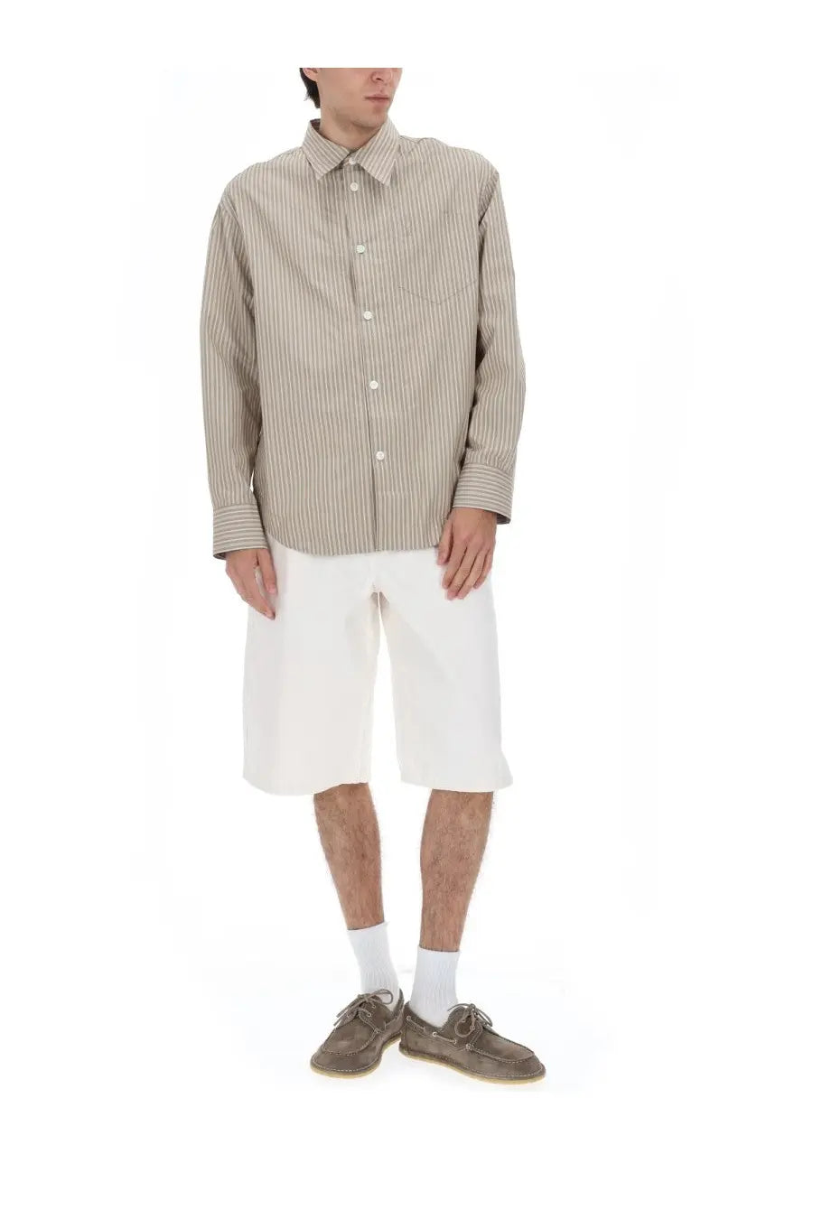 Ami Paris Men's Cotton Shorts White, view 2