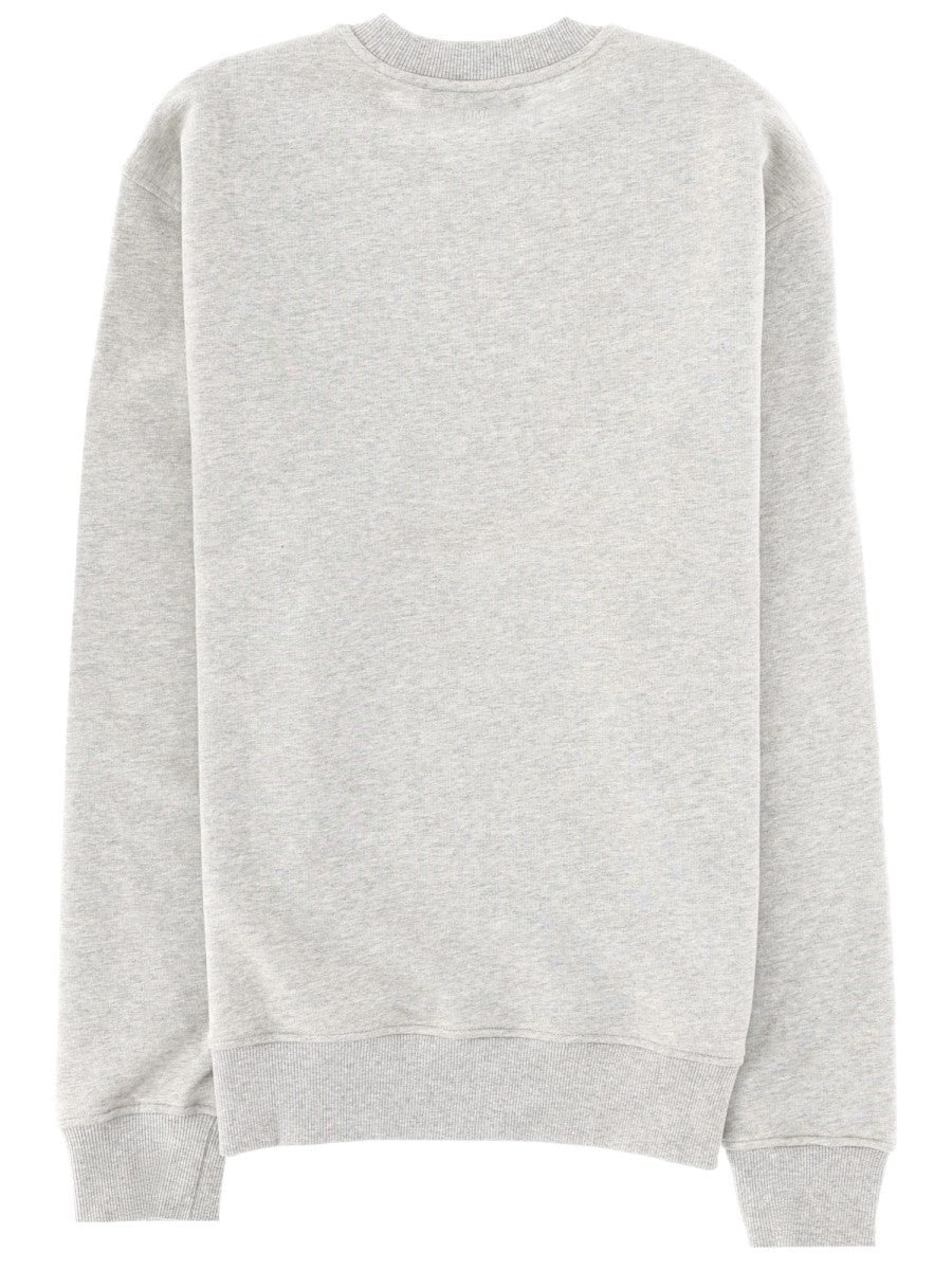 Ami Paris Men's Sweatshirt with Patch Grey, view 2