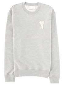Ami Paris Men's Sweatshirt with Patch Grey