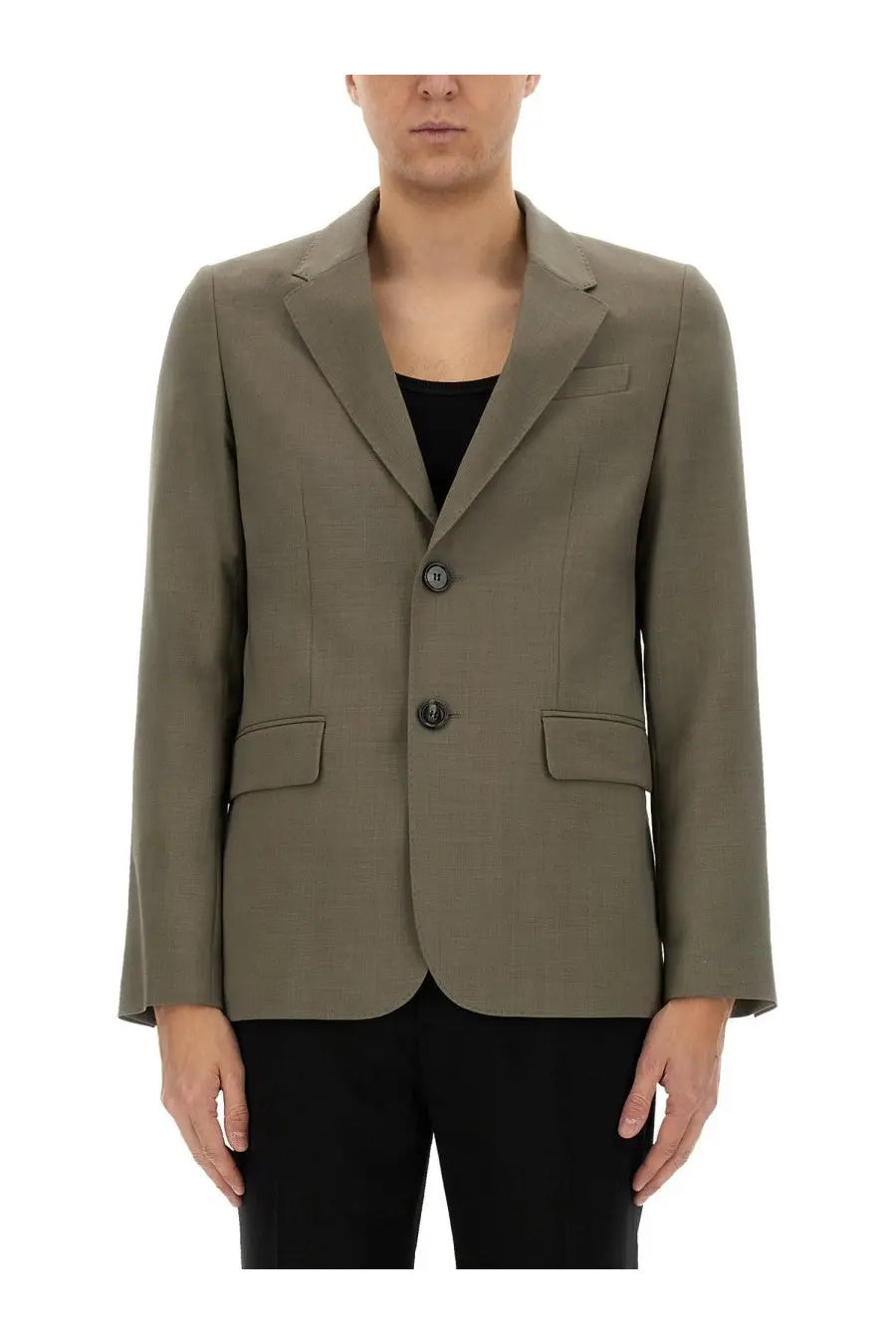 Ami Paris Men's Two Button Jacket Green