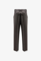 Ami Paris Men's Virgin Wool Trousers Grey, view 2
