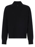 Ami Paris Men's Wool Cardigan Black, view 2