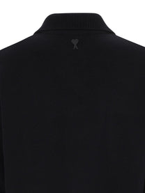 Ami Paris Men's Wool Cardigan Black, view 3
