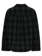 Ami Paris Men's Wool Checked Overshirt Green, view 2