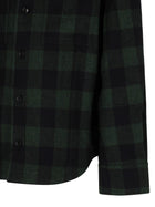 Ami Paris Men's Wool Checked Overshirt Green, view 3