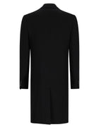 Ami Paris Men's Wool Double-Breasted Coat Black, view 2