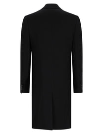Ami Paris Men's Wool Double-Breasted Coat Black, view 2