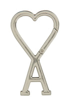 Ami Paris Unisex Ami DE Cour Keychain Silver, view 2