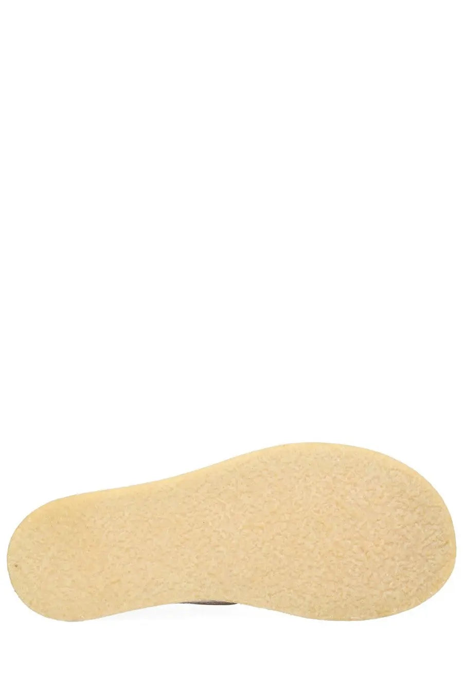 Beige rubber sole with textured pattern on the back side of ami paris unisex mocassino in suede grey