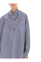 Ami Paris Unisex Striped Bandana Blouse Blue, view 3