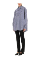 Ami Paris Unisex Striped Bandana Blouse Blue, view 2
