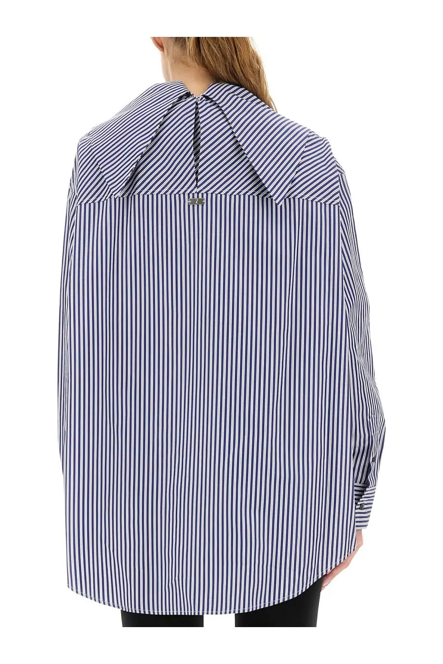 Ami Paris Unisex Striped Bandana Blouse Blue, view 4