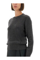 Ami Paris Women's Cashmere Sweater Grey, view 4