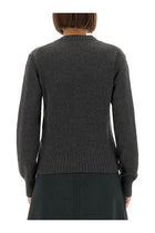 Ami Paris Women's Cashmere Sweater Grey, view 3