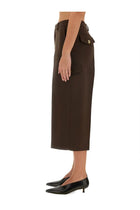 Ami Paris Women's Military Bermuda Brown, view 4