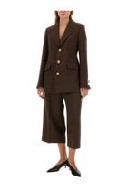 Ami Paris Women's Single Breasted Jacket Brown, view 2