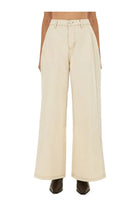 Ami Paris Women's Super Wide Fit Jeans Beige