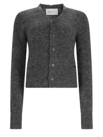 Ami Paris Women's Wool Alpaca Cardigan Grey