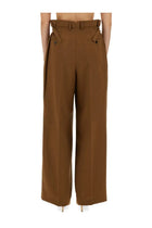 Ami Paris Women's Wool Pants Brown, view 3