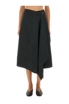 Ami Paris Women's Wool Wrapped Skirt Grey