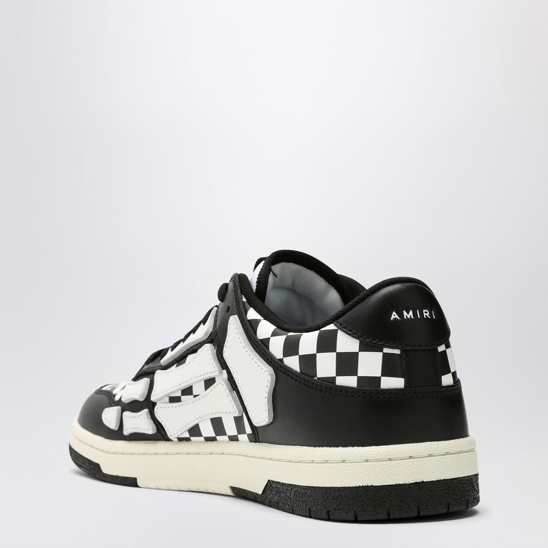 Amiri - AMIRI Skel Top Low Black/White Plaid Sneaker - Sneakers