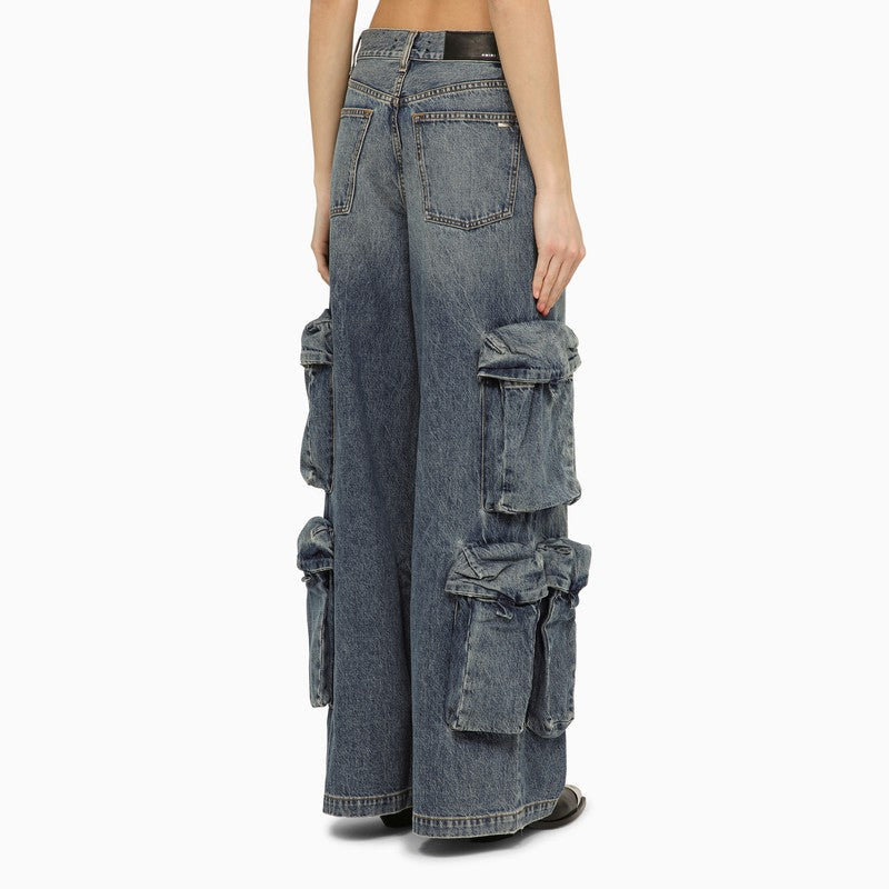Amiri - AMIRI Jeans baggy cargo in denim blue - Trousers