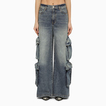 Amiri - AMIRI Jeans baggy cargo in denim blue - Trousers