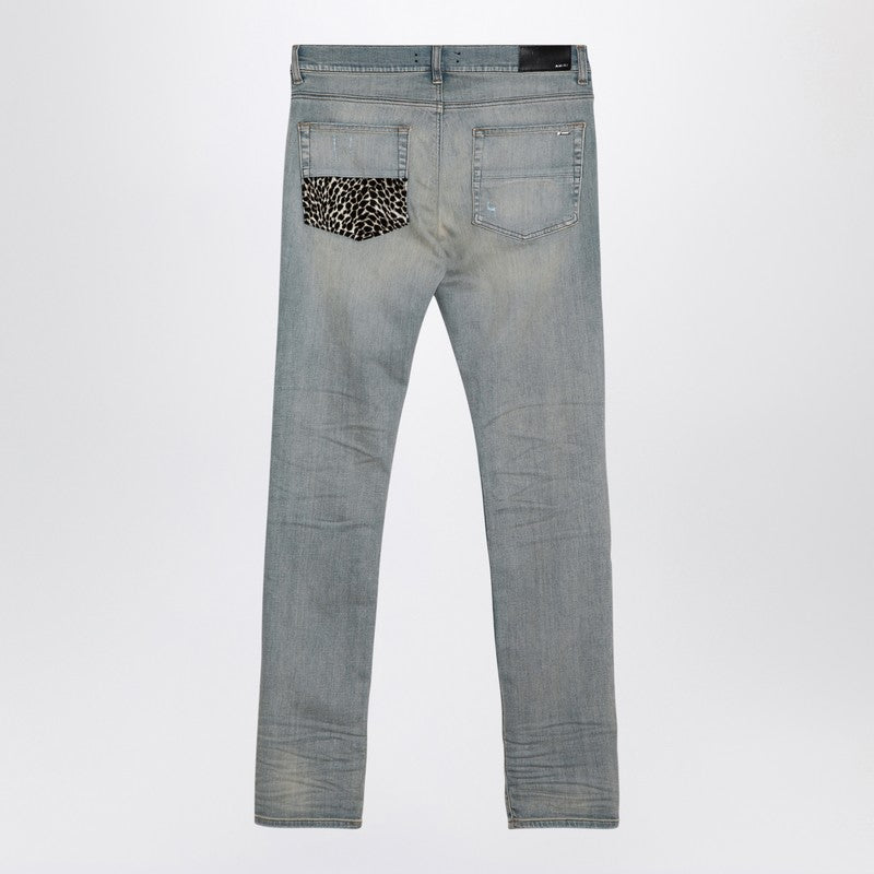 Amiri - AMIRI Leopard Jeans MX1 antique indigo - Jeans