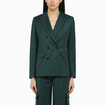 Amiri - AMIRI Forest green double-breasted jacket in wool - Jackets