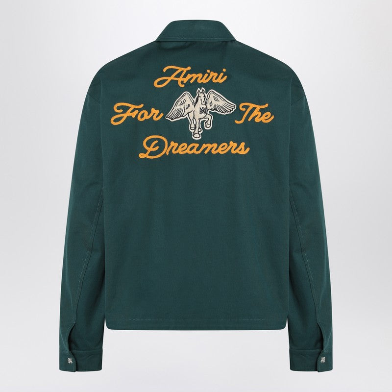 Amiri - AMIRI Green zipped jacket with logo - Shirts