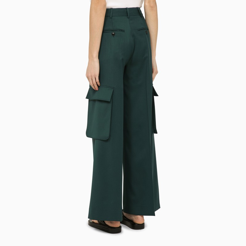 Amiri - AMIRI Forest green wool trousers - Trousers