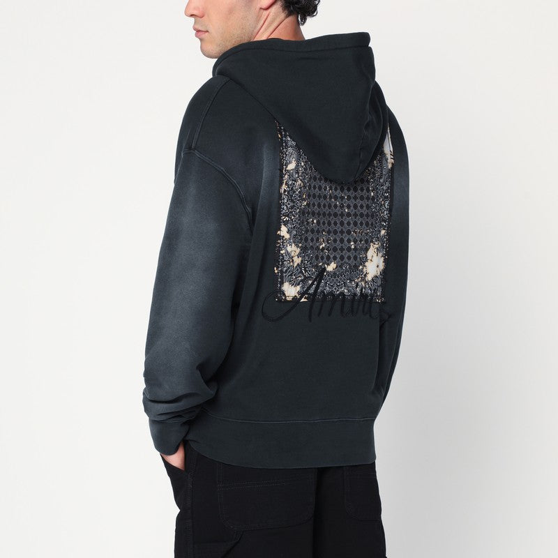 Amiri - AMIRI Black Bandana Hoodie - Topwear