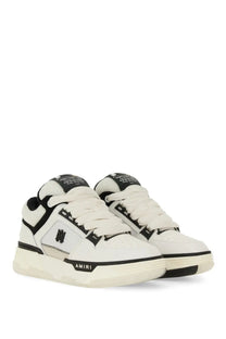 Amiri men’s sneaker ma white with white and black mesh upper rubber sole and bold logo detailing