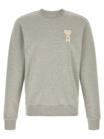 Ami Paris Amis De Coeur Sweatshirt Grey