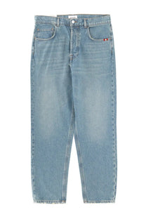 Amish Supplies men’s jeans Jeremiah sand stone blue light-wash denim with relaxed straight-leg cut and subtle fading