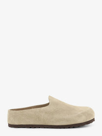 Birkenstock Women's Amsterdam Wrapped Sabot Suede Sandals Beige