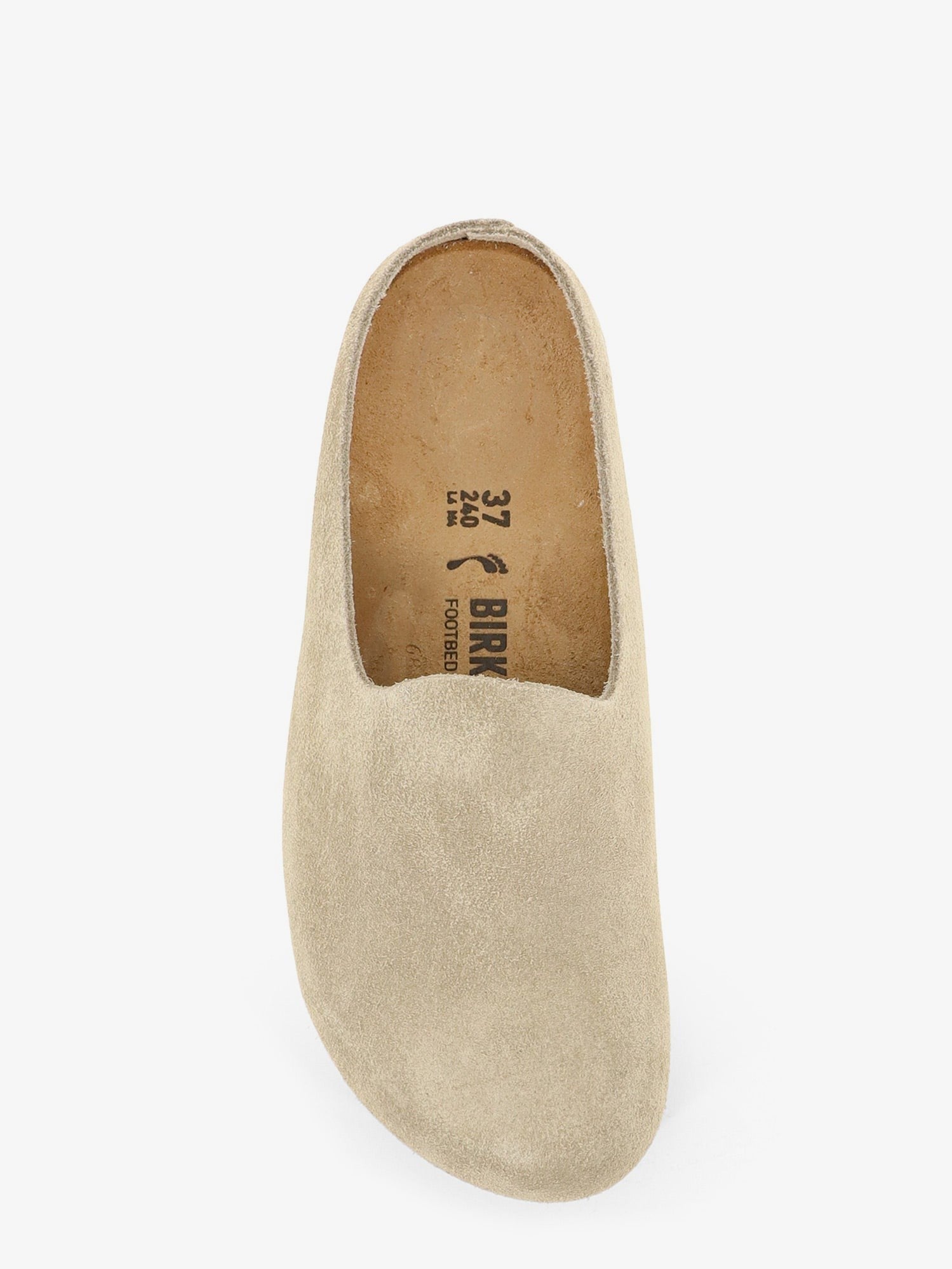 Birkenstock Women's Amsterdam Wrapped Sabot Suede Sandals Beige