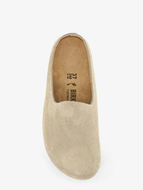Birkenstock Women's Amsterdam Wrapped Sabot Suede Sandals Beige