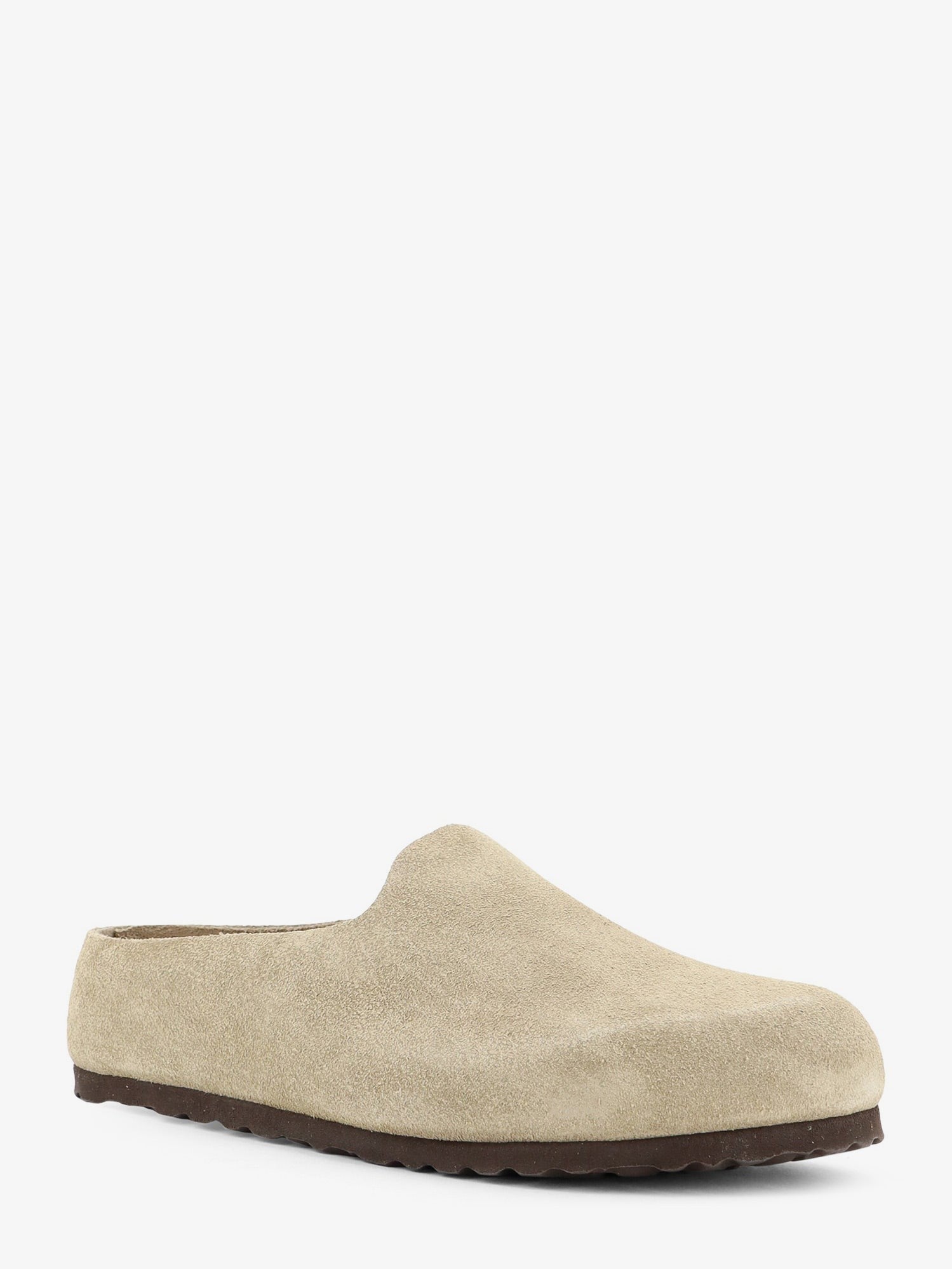 Birkenstock Women's Amsterdam Wrapped Sabot Suede Sandals Beige
